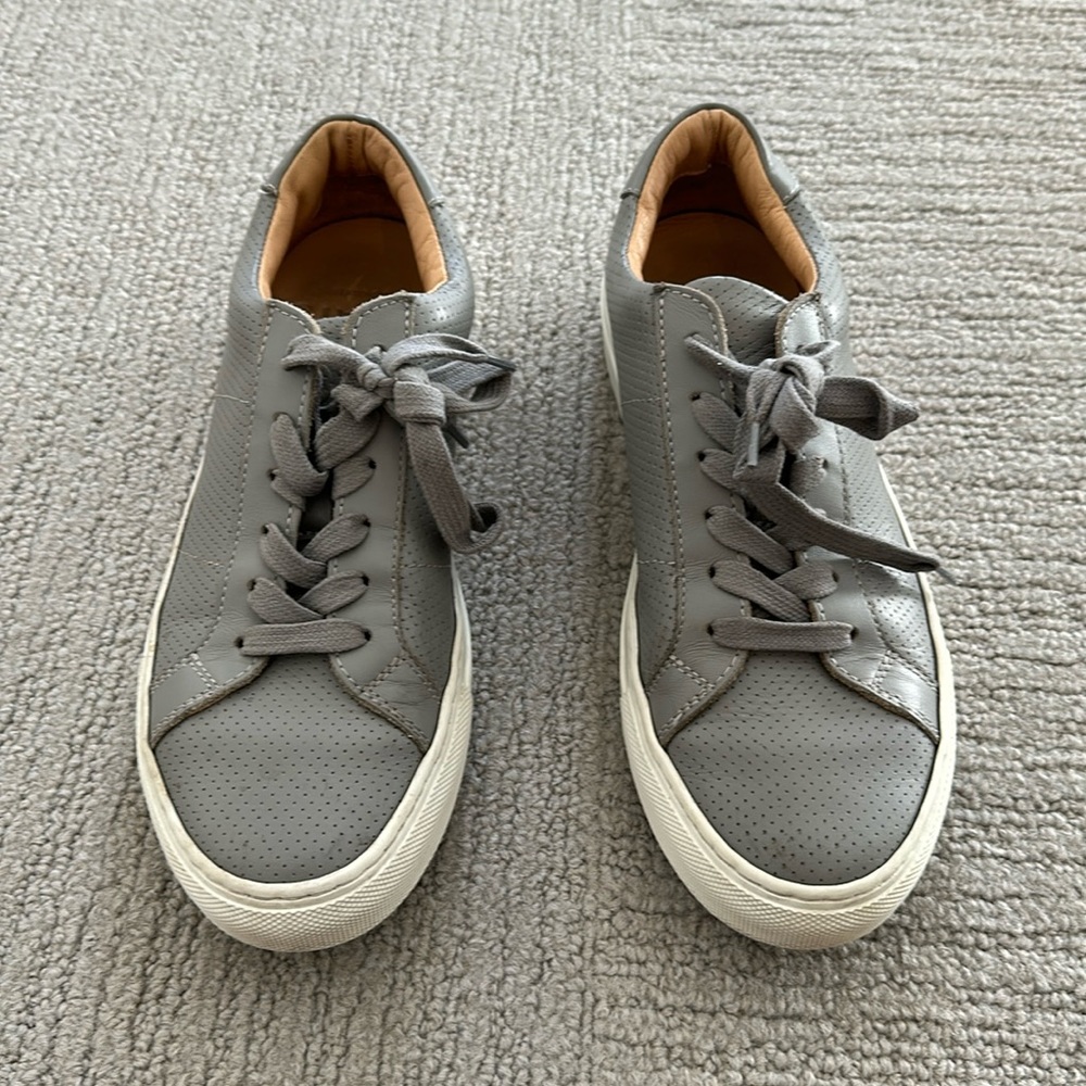 Greats The Royale Perforated Premium Sneakers - grey